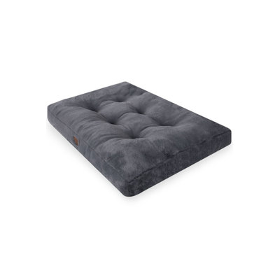 Cozy Anthracite Pet Bed, 29.1 x 24.4 x 4.7 inches | 100% Soft Polyester Outer Fabric with 100% Ultra Soft Fiber Fill | Perfect for Dogs & Cats | Stylish Design for Ultimate Comfort and Support