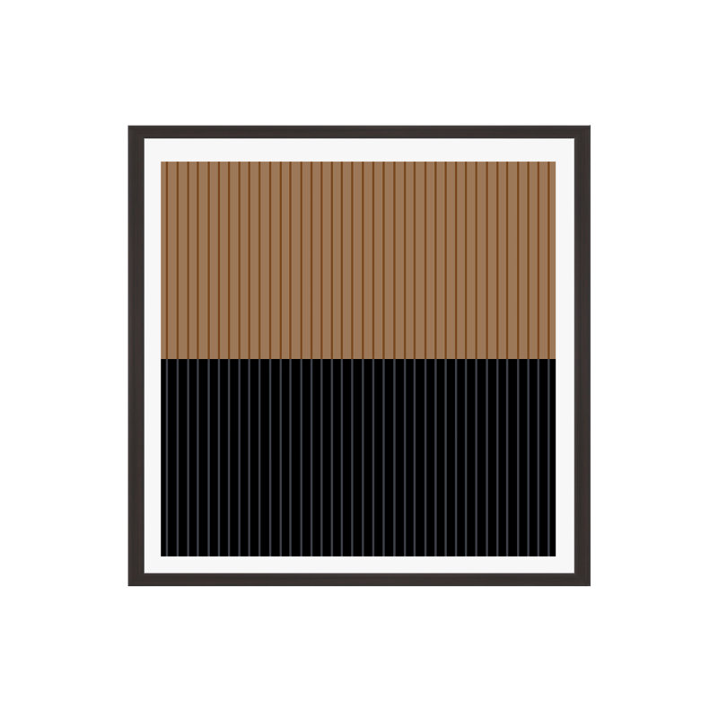 «Bresnick Color Block Lines XXXVI» par Color Poems, reproduction sur toile, H 12 po x l 12 po x P 2 po, Non