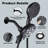 High Pressure 3-Way Rainfall Combo, Luxurious Rain Showerhead And Hand Held Shower Separately Or Together,  Comes With Shower Hose, Shower Arm