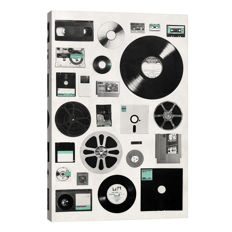 Data by Florent Bodart - Wrapped Canvas Print, 152.5 cm H x 101.5 cm W