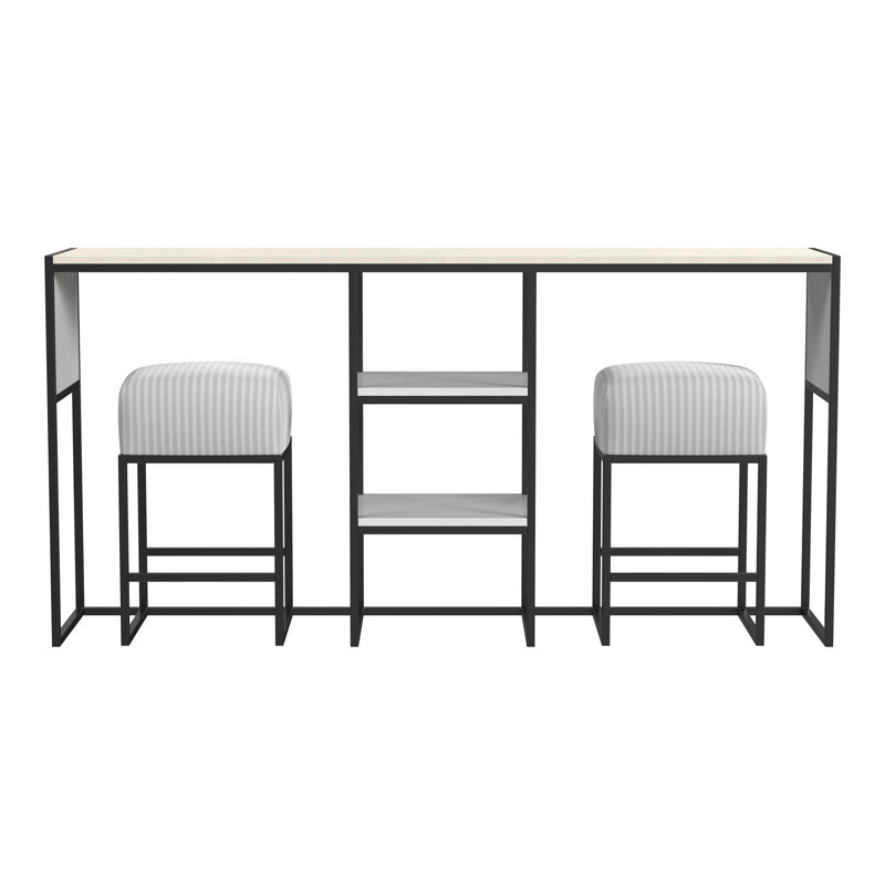 Calinda Console Table With Stools