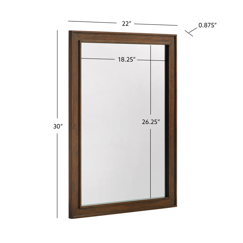LaRay 22 Wood Mirror, 22 x .875 x 30