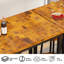 Ensemble de table de bar rustique 5 pièces avec 4 tabourets - Table de pub pour la cuisine