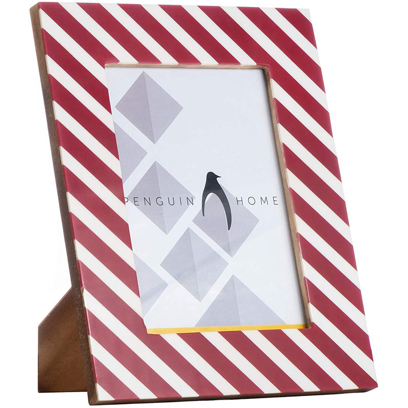 Bevelled Picture Frame, Pink, 26.5cm H x 21.8cm W x 26.8cm  D