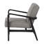 Upholstered Accent Chair with Wooden Frame Accent - Comfortable Armchair for Living Room, Dining Room, and Bedroom - 32", Grey