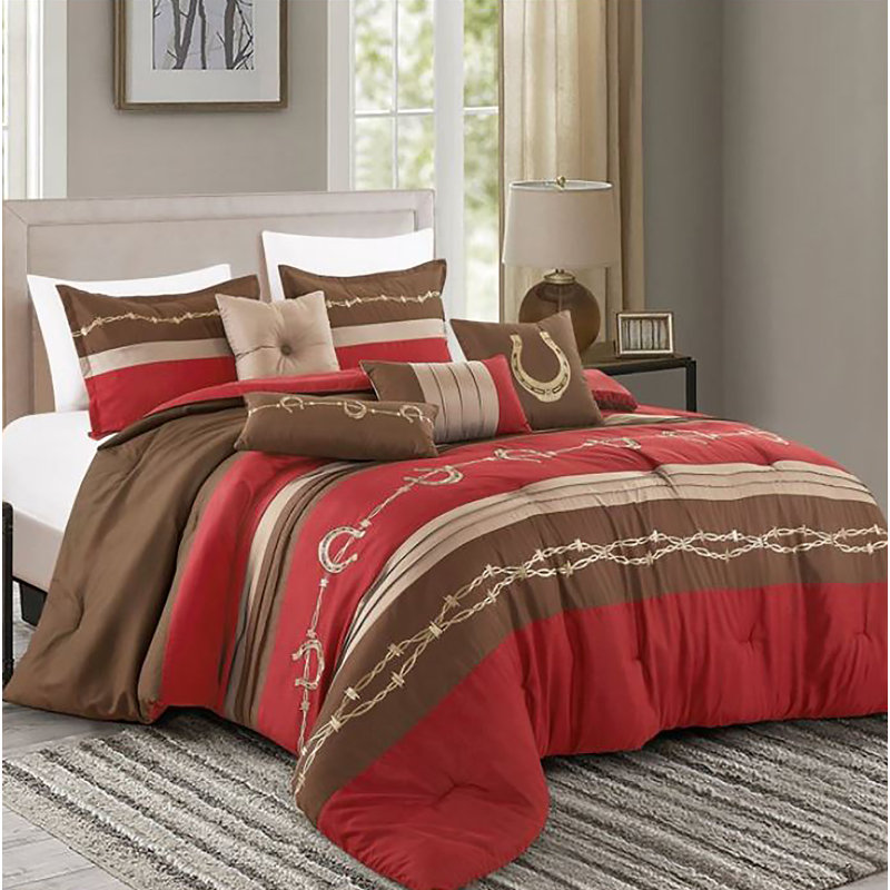 Polyester Comforter Set, Queen Comforter + 6 Additional Pieces
