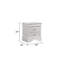 Table de chevet 2 tiroirs Mylhana-372001540