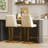 Branchville Upholstered Counter Stool with Metal Frame-795483945