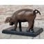 Sculpture de cochon en métal Caragan