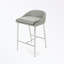 Ensemble de 2 tabourets de bar avec coussin moelleux et pieds en métal-1945001251