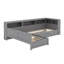 Lit plateforme simple avec lit gigogne et tiroir-609505481