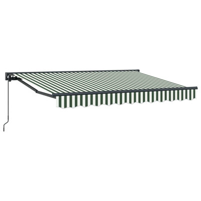 vidaXL Polyester Retractable Patio Awning
