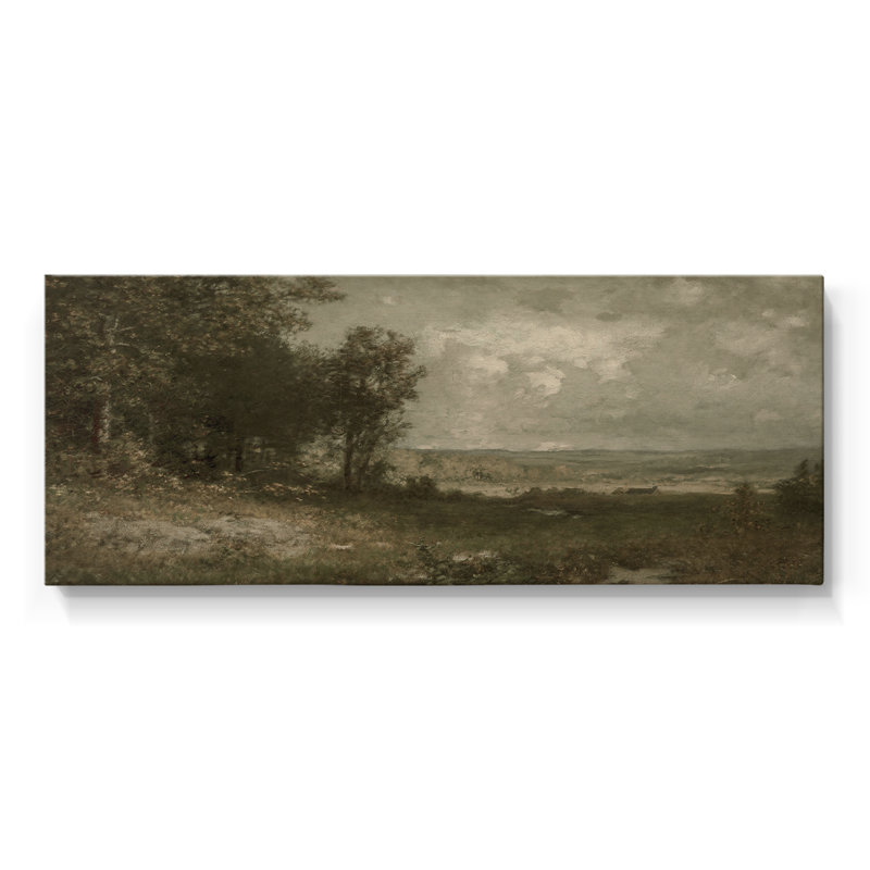 Série paysage - DCCCLII - Toile tendue avec châssis - Prêt à accrocher, H 12 po x l 30 po
