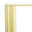 Metal Frame Sofa Table Matte Brass