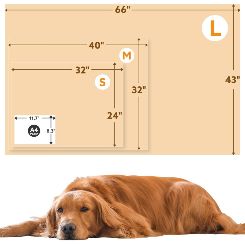 Couverture pour animaux, Beige, L 32 po x L 40 po