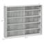 Vitrine à 5 niveaux, vitrine en verre avec 2 portes et tablettes réglables, armoire murale noire-1814313652