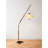 Medieval-style wooden 3D-printed floor lamp with hardware