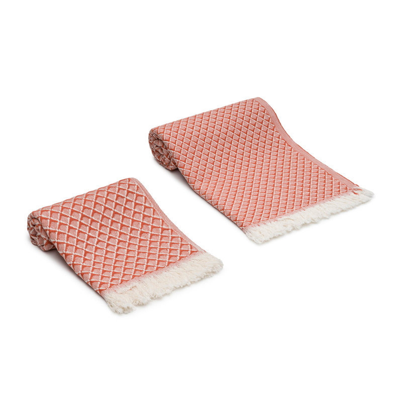Essuie-mains et serviettes Serenity Grid, Orange