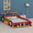 Race Car-Shaped Platform Bed With Wheels-1989035475