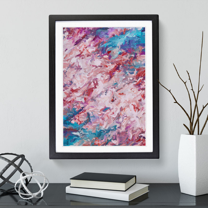 Sacrificing It All Abstract - Framed Print, Black Framed, 64cm H x 46cm W x 2cm D