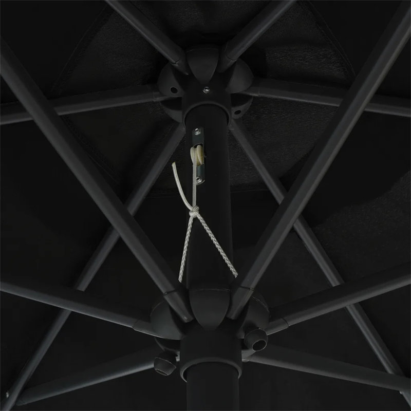 ClipperCove 270cm Market Parasol, Black