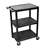 SteelCart Open Shelf Fixed Height Table AV Cart