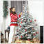 Arbre de Noël artificiel givré avec branches réalistes