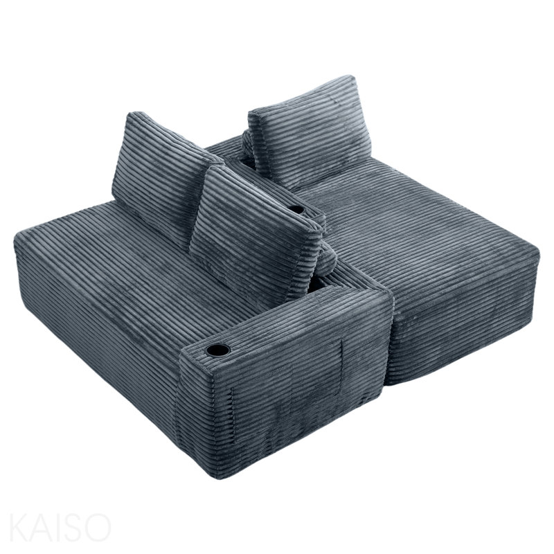Canapé modulaire 104 po Cloud, Gris