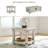 Auberon Solid Wood Top End Table with Storage and Built-In Electrical Outlet