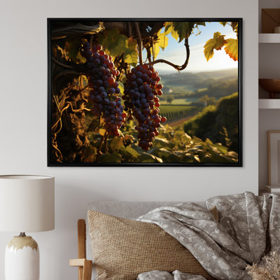 Raisins mauves, attrape-rêves sur toile