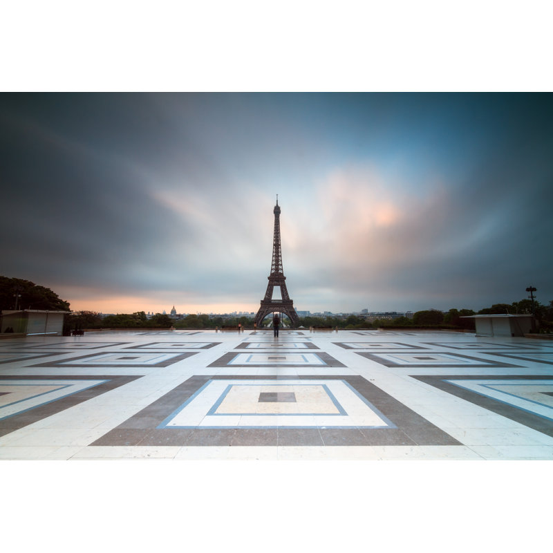 Cabildo Dark Clouds Trocadero - Wrapped Canvas Print, 20cm H x 30cm W x 3.8cm D