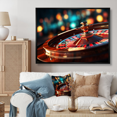 «Casino Royale Roulette III - Art mural sur toile, jeux de casino
