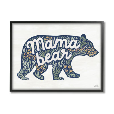 «Stupell Industries», art floral sur toile Mama Bear par Laura Marshall