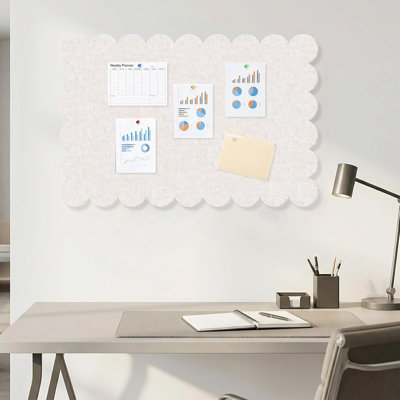 Babillard en feutre pliable festonné pour mur
