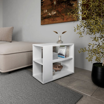 Table d'appoint en mélamine avec rangement ouvert Rio Verde