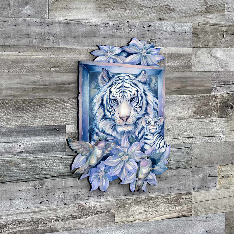 Art mural de Streton, tigre dans le jardin