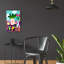 «Dog Vase Collage» par Holly McGee, art mural en verre acrylique-1980646626