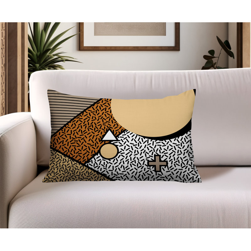 Coussin lombaire réversible intérieur / extérieur Zestra, Rectangle H 18 po x l 25 po, Orange