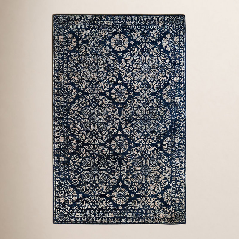 Wool Oriental Area Rug, Rectangle 2' x 3'