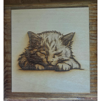 Wall Plaque of Kitten