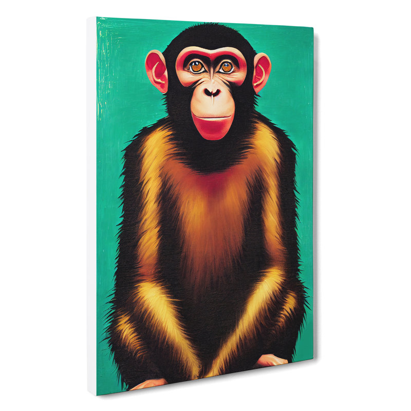 The Wonderful Monkey - Wrapped Canvas Print, 50cm H x 35cm W x 3cm D