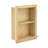 17"W X 5.6"D X 20"H Wall Niche Recessed Solid Wood Rectangle Wall Cabinet