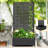 Double-Sized Metal Planter Box with Trellis Tall Raised Garden Bed on Wheels, with 2 Metal Planter Box  for Climbing Plants and Vegetables and Roses