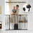 29.5-48.4" Walk-Thru Safety Gate with Adjustable Cat Door-94230774
