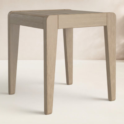 Ojai Square Acacia Outdoor Side Table , 16.5'' in. W 16.5'' in. D