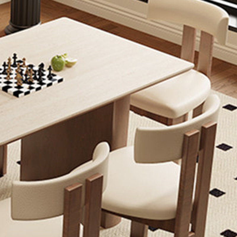 Belle et élégante table de salle à manger Pottorff, H 29,52 po x L 55,11 po x l 31,49 po
