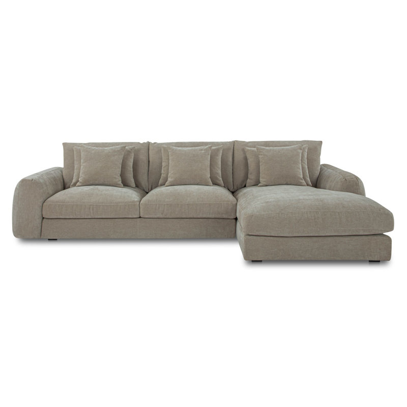 Berga Sectional Left Oat, Right Hand Facing, Pebble Polyester