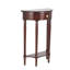 Console demi-lune de 60 cm (23,6 po), table d'entrée semi-circulaire avec tiroir et tablette ouverte, table d'appoint traditionnelle pour couloir ou salon.