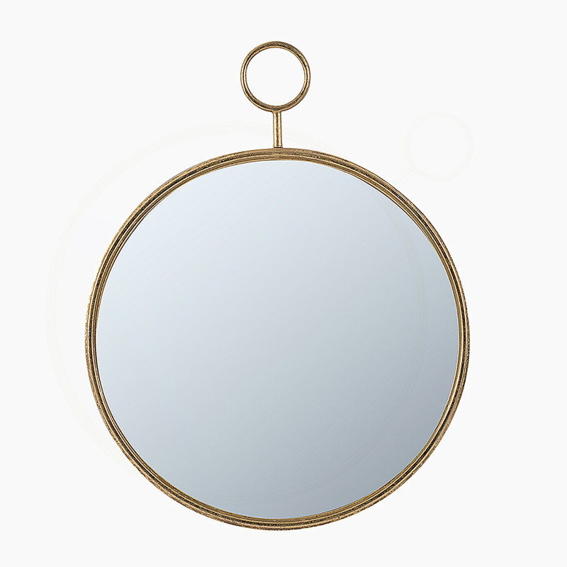 Miroir rond en fer