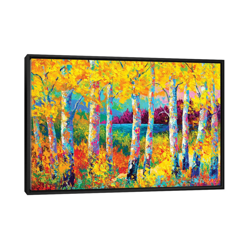 Autumn Jewels 1 Piece Painting on Canvas, 66.04 cm H x 45.72 cm W, Black Framed